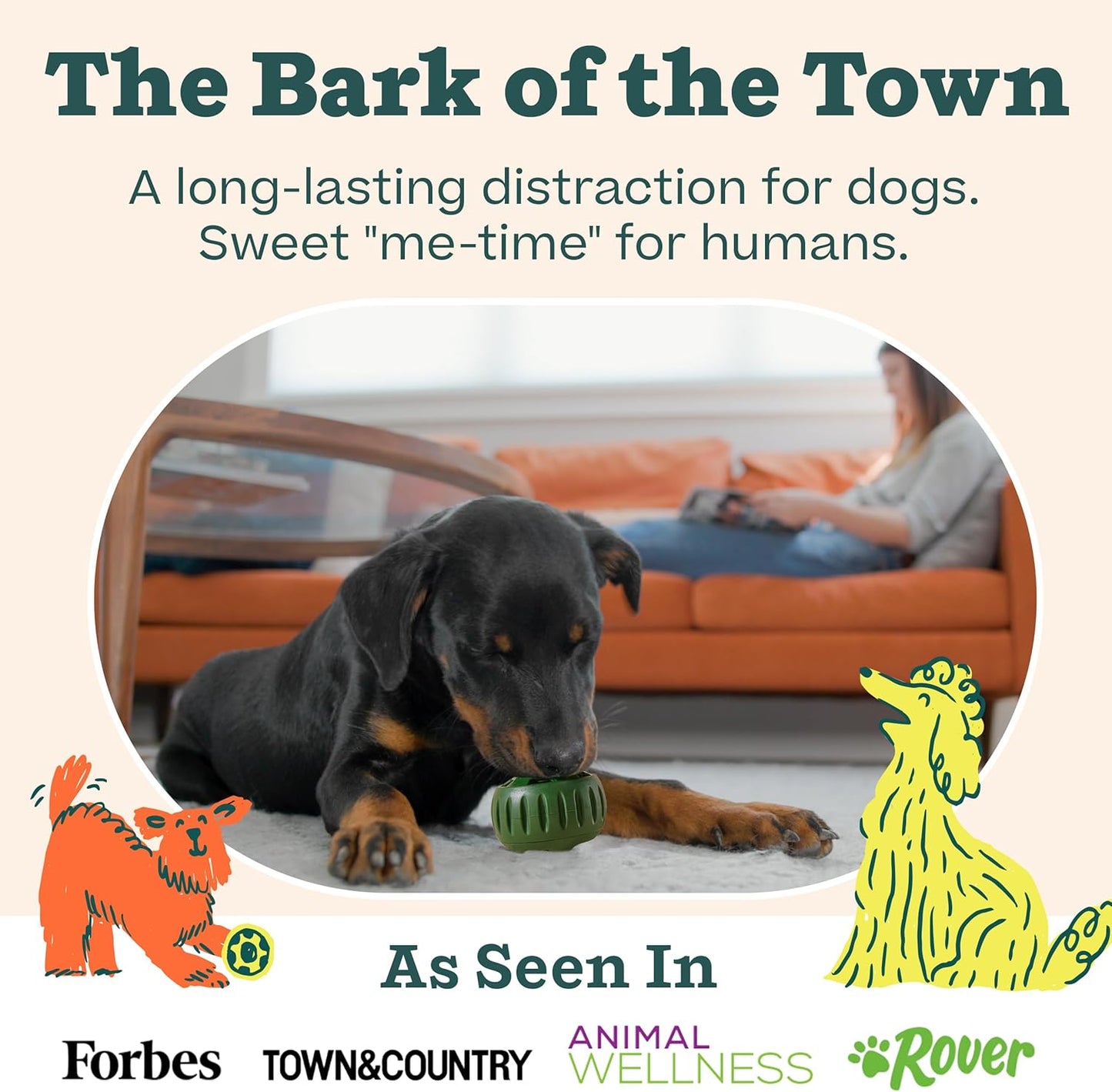 Starter Pack - Interactive Dog Toys for Boredom - Dog Treat Molds Silicone - Chicken-Flavored Healthy Treats for Dogs - Pupsicle Doggy Enrichment Toy - for Large Pups - 25-75 Lbs