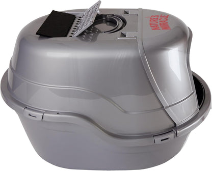 Nature’S Miracle Hooded Flip Top Litter Box for Cats, with Built-In Odor Control Charcoal Filter