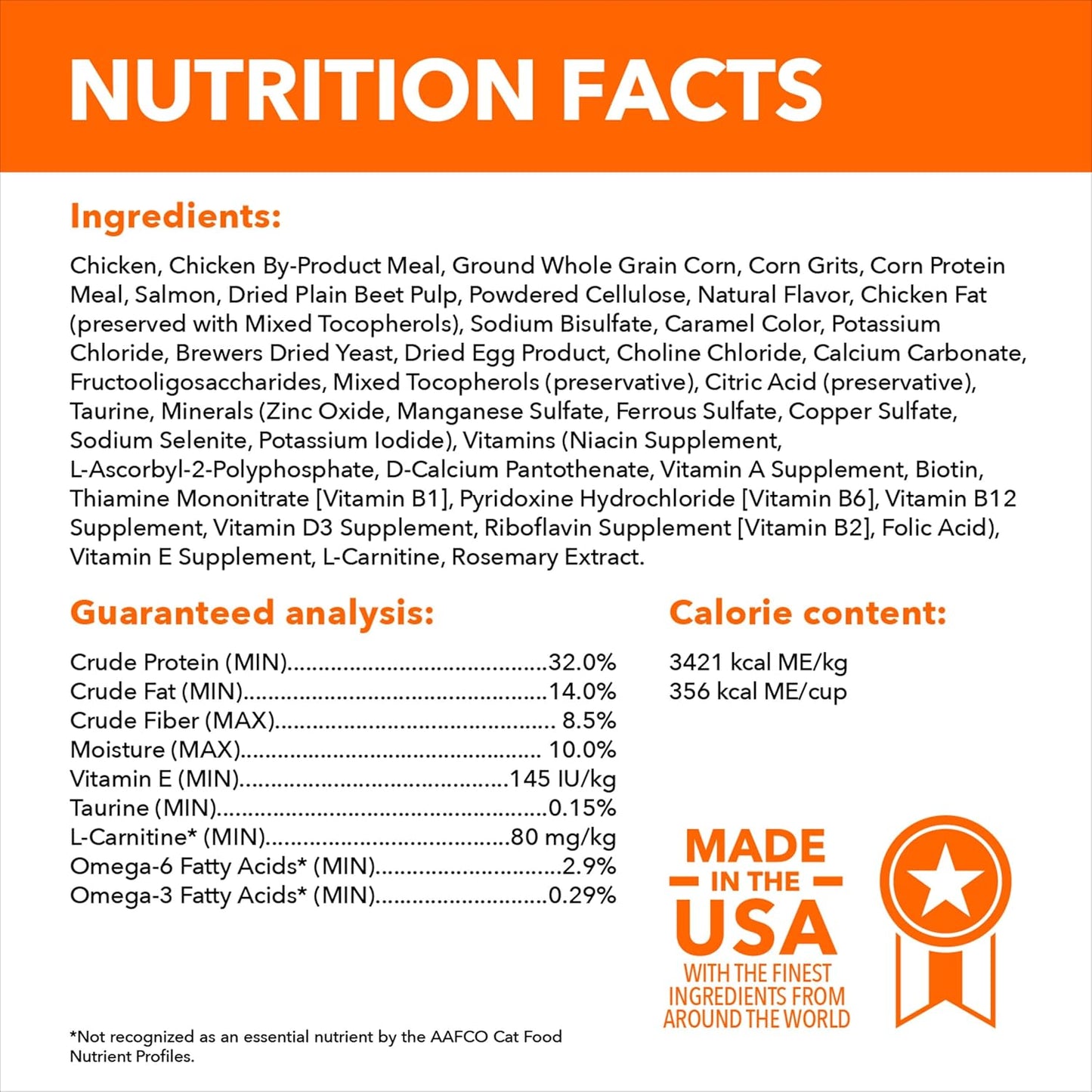 Proactive Health Adult Hairball Care Dry Cat Food with Chicken and Salmon, 7 Lb. Bag