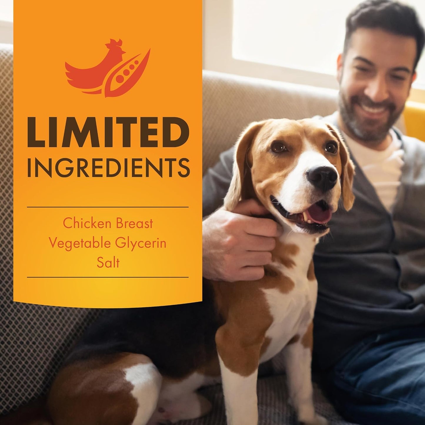 Chicken Jerky Dog Treats, Made with 100% Real Chicken Breast, 16 Ounces, Healthy, Easily Digestible, Long-Lasting, High Protein, Satisfies Dog'S Urge to Chew