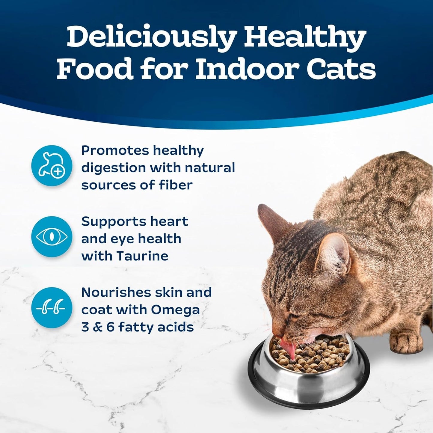 Tastefuls Natural Dry Food for Adult Indoor Cats, Chicken & Brown Rice Recipe, 15-Lb. Bag