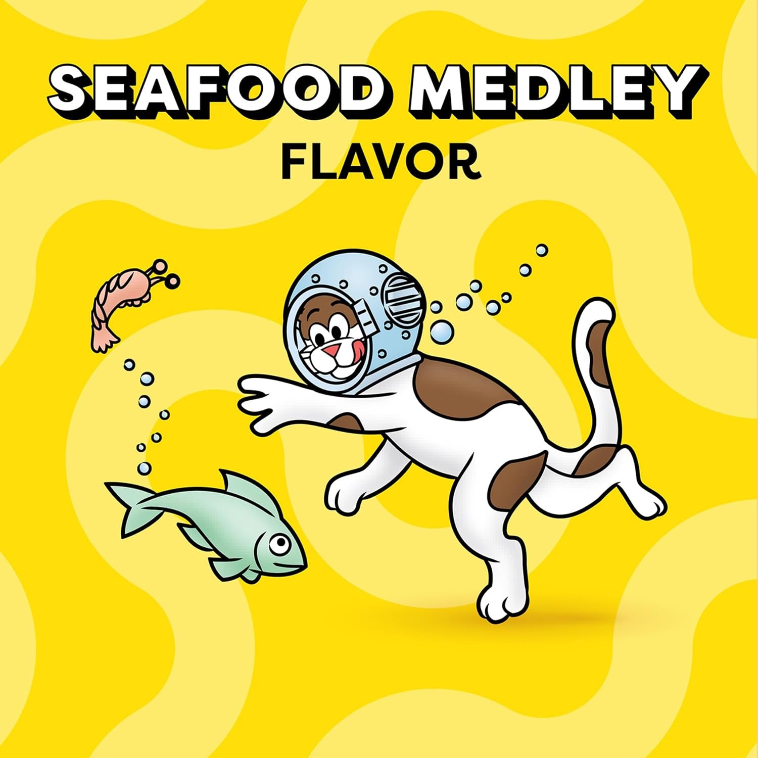 Classic Crunchy and Soft Cat Treats, Seafood Medley Flavor, 30 Oz. Tub