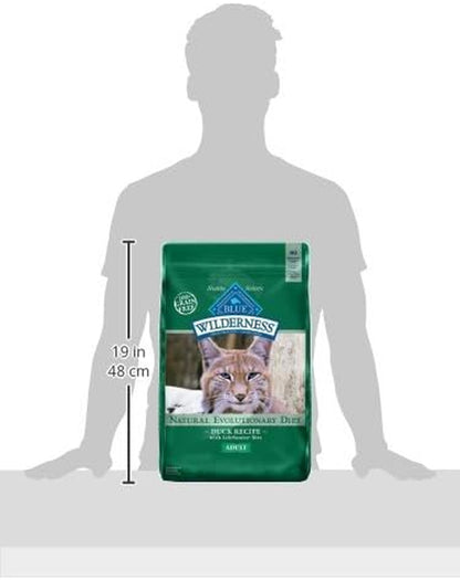 Blue Buffalo Wilderness Healthy Adult Dry Cat Food, Supports Health and Wellness, High-Protein & Grain-Free, Duck, 11-Lb Bag