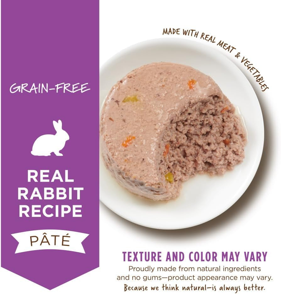 Original Grain Free Real Rabbit Recipe Natural Wet Canned Cat Food by , 5.5 Oz. Cans (Case of 12)