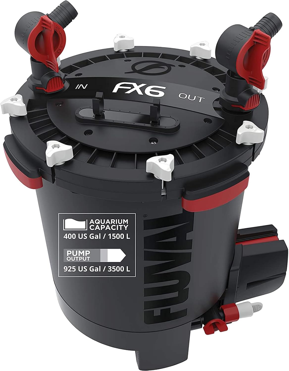 FX6 High Performance Aquarium Filter, Canister Filter for Aquariums up to 400 Gal.