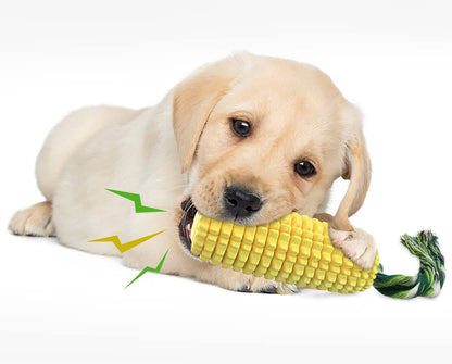 Dog Chew Toys for Aggressive Chewers, Indestructible Tough Durable Squeaky Interactive Dog Toys, Puppy Teeth Chew Corn Stick Toy for Small Medium Large Breed