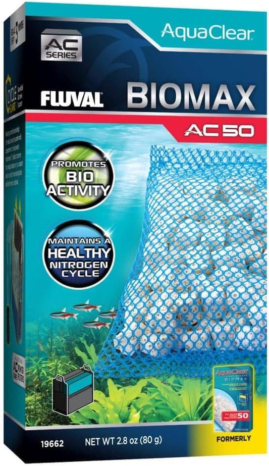 - BIOMAX for AC50 Power Filter, 2.8 Oz / 80 G – for Use in Freshwater & Saltwater Aquariums
