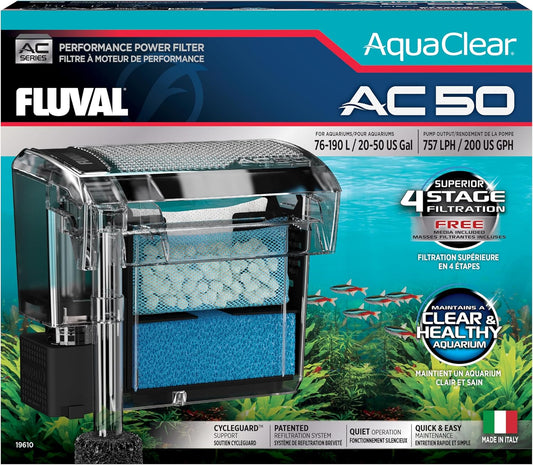 AC50 Power Filter, 20-50 US Gal / 76-190 L -  USA (aquatics.Com)