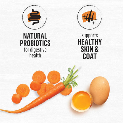 Grain Free White Meat Chicken and Egg Recipe Natural Cat Food High Protein Cat Food Dry Formula - 5 Lb. Bag