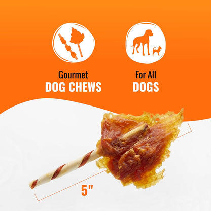 Good ‘N’ Fun Triple Flavor Wings Chews for All Dogs, 12 Ounces, Treat Your Dog to Long-Lasting Chews Made with Chicken, Pork Hide and Beef Hide