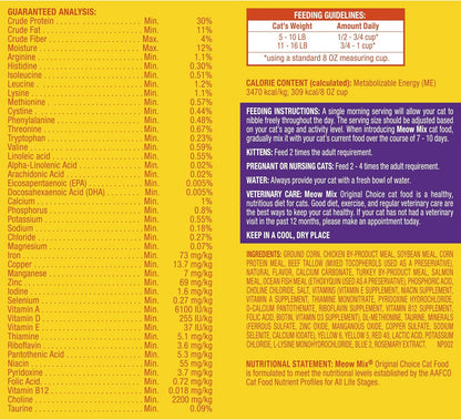 Original Choice Dry Cat Food, 6.3 Pound Bag