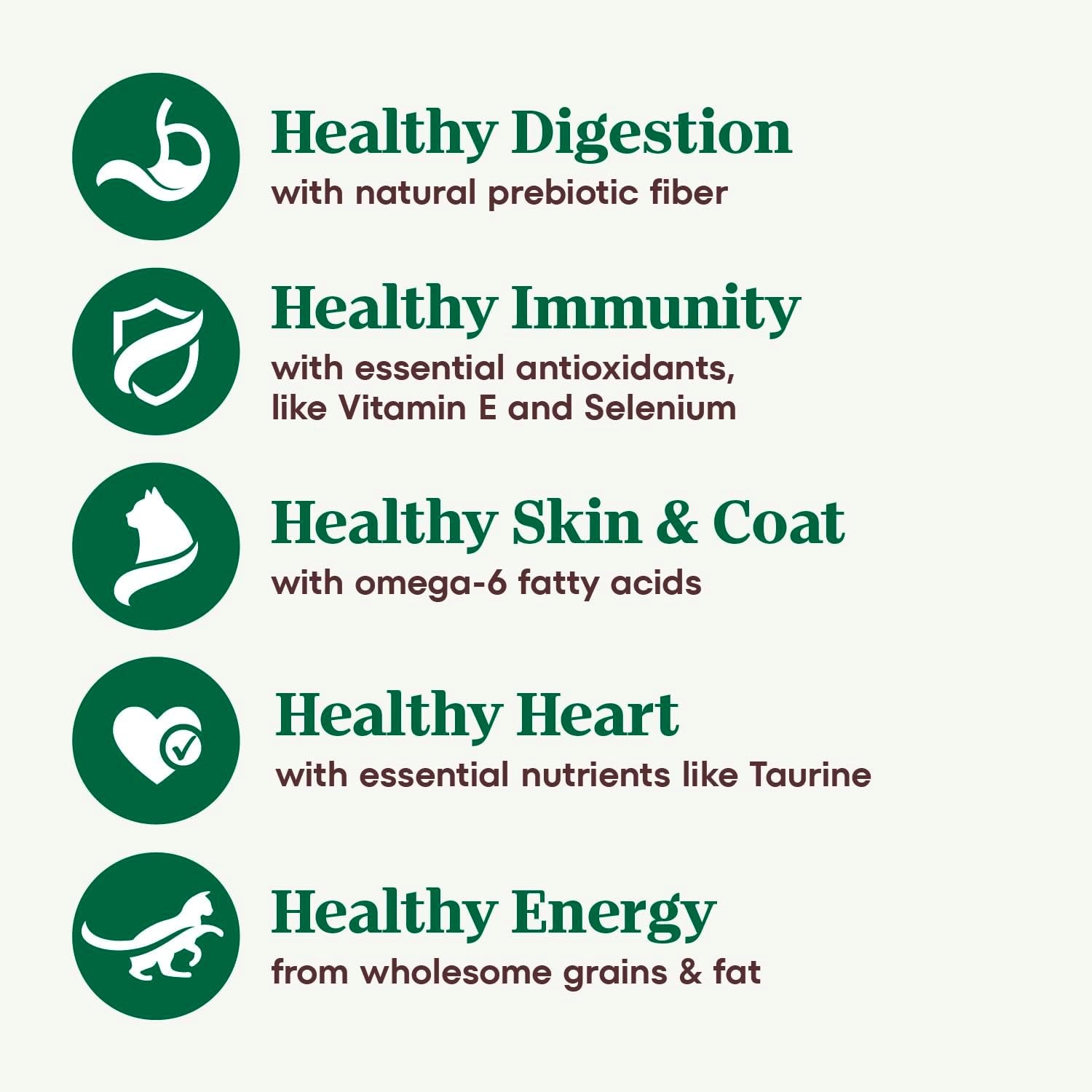 Wholesome Essentials Senior Dry Cat Food, Chicken & Brown Rice Recipe, 5 Lb. Bag