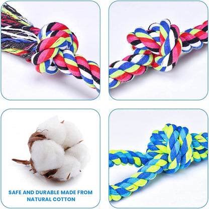 Heavy Duty Dog Rope Toys for Large Breed Aggressive Chewers, 2 Pack Indestructible Teeth Cleaning Tug of War Toy