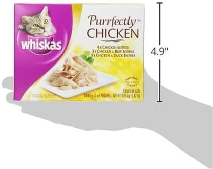 Purrfectly Chicken Variety Pack Wet Cat Food 3 Ounces, Pack of 4 (10 Count Each)