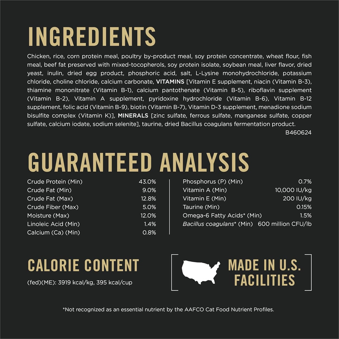 Liveclear Cat Food Weight Management and Cat Allergen Reducer Chicken and Rice Formula - 3.2 Lb. Bag