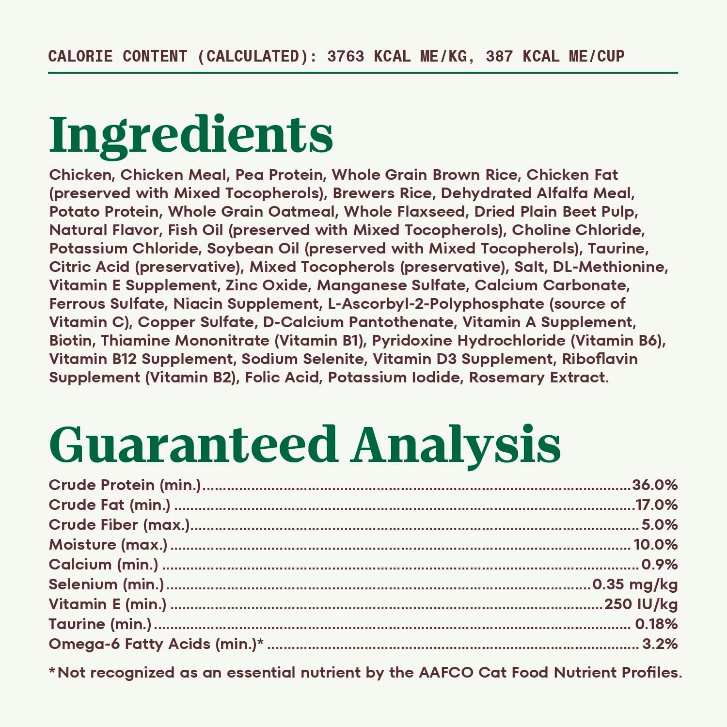 Wholesome Essentials Senior Dry Cat Food, Chicken & Brown Rice Recipe, 5 Lb. Bag